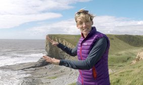 Claire Earlie sea cliff swaying