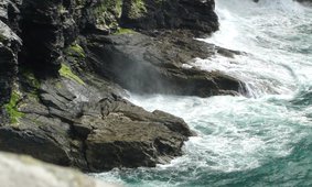 Blowhole and marine erosion