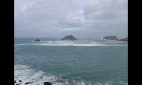 Timelapse of Atlantic swell waves