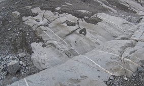 Nigardsbreen small-scale erosion features